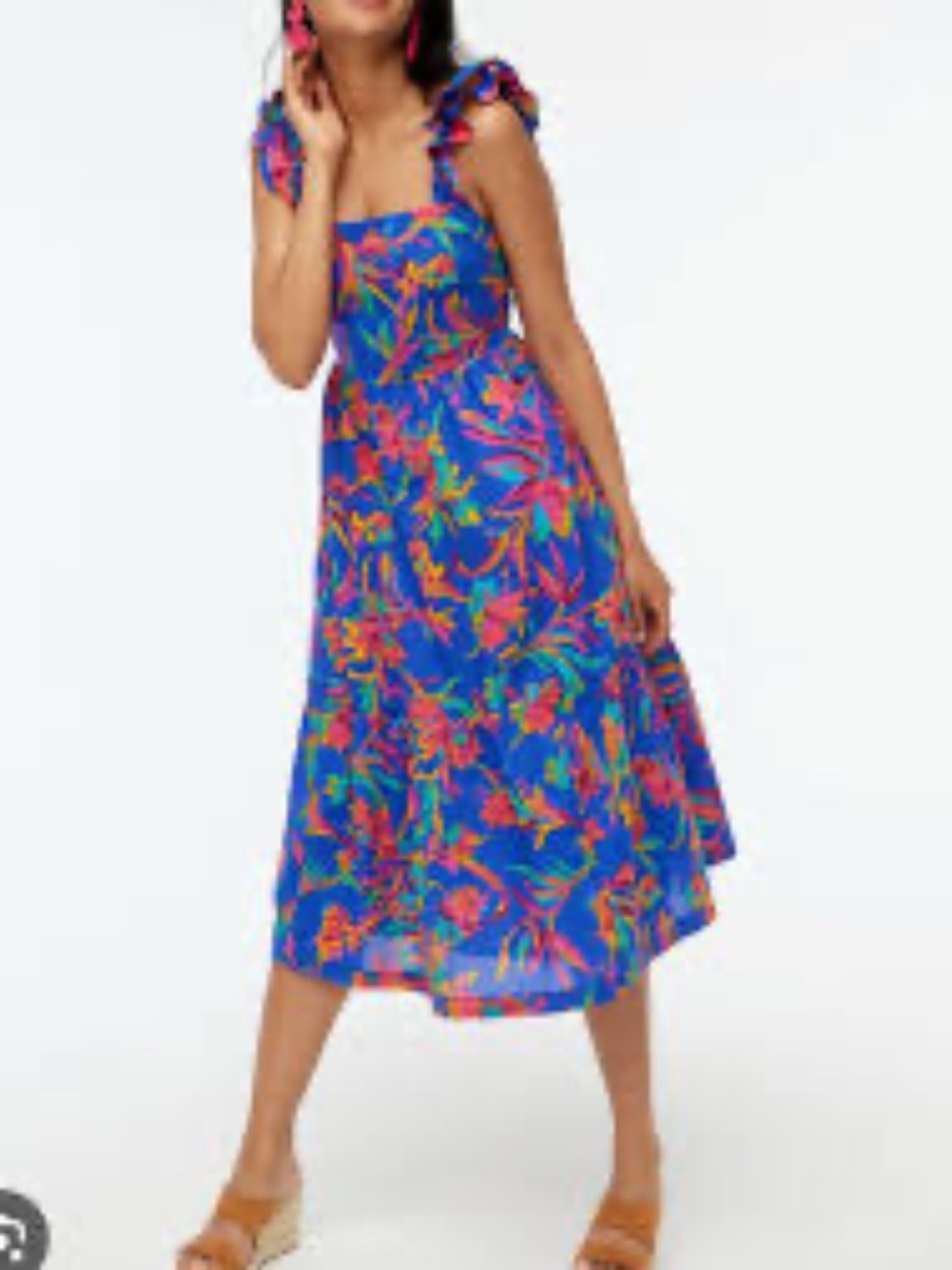 J. Crew Square Neck Midi Dress - Size 6